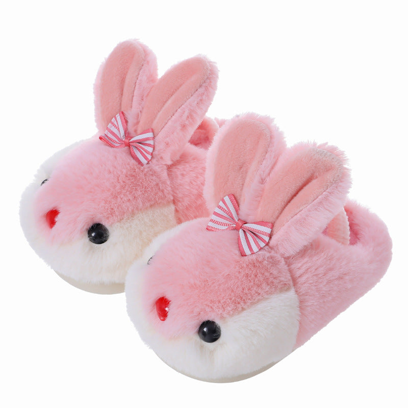 Winter Kids Toddlers Warm Non-slip Cotton Bunny Slippers