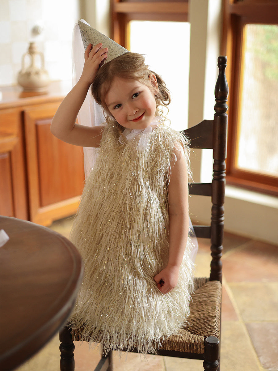 Toddler Girl Niche Tassel Birthday Dress