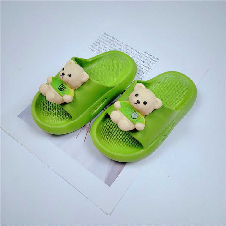 Toddler Girl Cute Bear Slippers