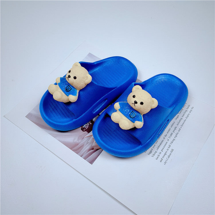 Toddler Girl Cute Bear Slippers