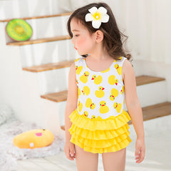 Toddler Girl Duckling One-Piece Swimsuit