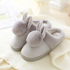 Kids Girls Toddler Cute Cotton Slippers Autumn And Winter Indoor Ball