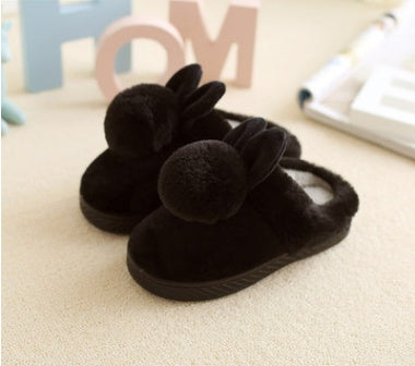 Kids Girls Toddler Cute Cotton Slippers Autumn And Winter Indoor Ball