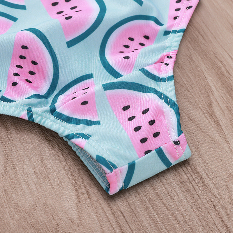 Todder Girl Watermelon Print Swimsuit