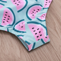 Todder Girl Watermelon Print Swimsuit