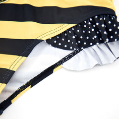 Toddler Girl Cute Bee Swimsuit