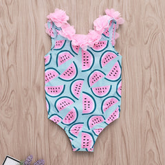 Todder Girl Watermelon Print Swimsuit