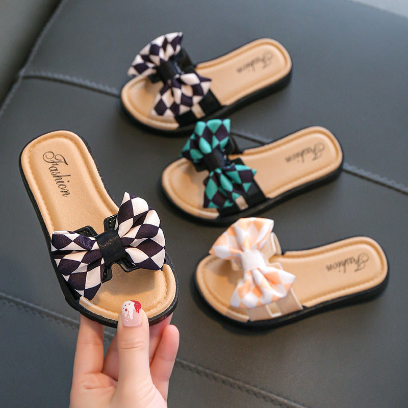 Girls Sandals With Bows And Non-slip Soft Bottom