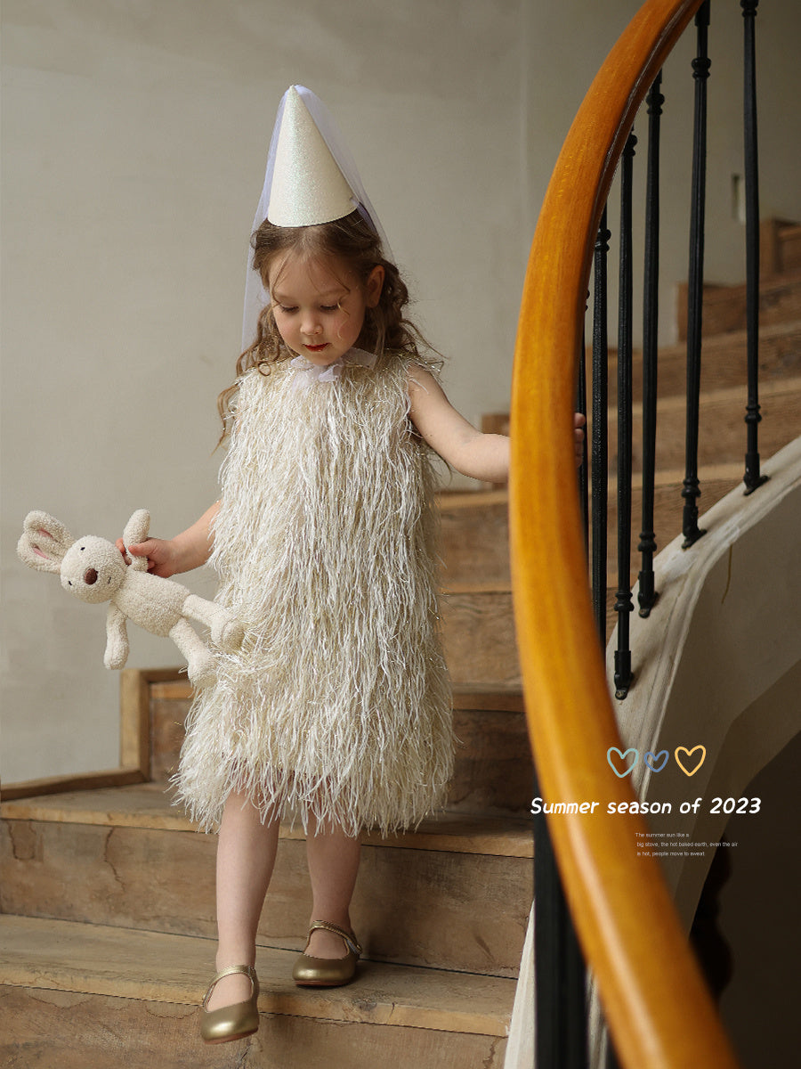 Toddler Girl Niche Tassel Birthday Dress