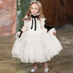 Toddler Girl Vintage-Inspired Elegant Dress