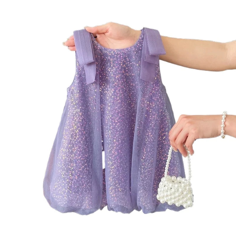 Toddler Girl Dress Summer Sleeveless Mesh Dress