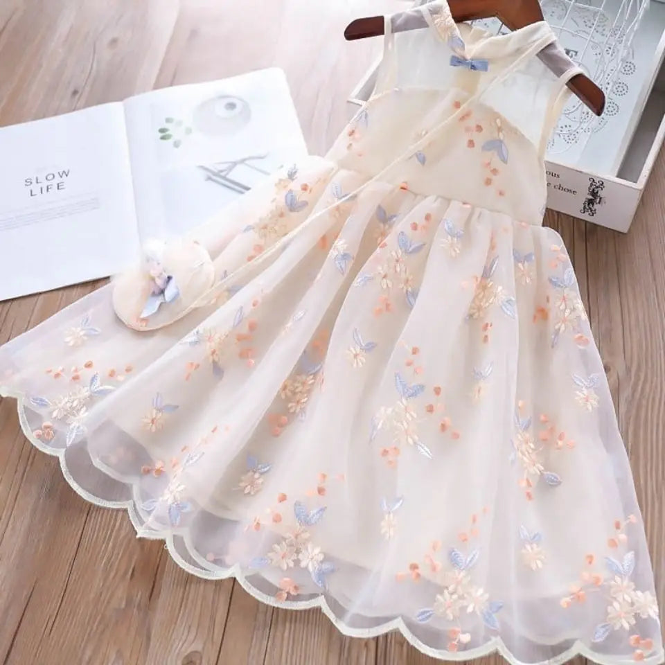 Toddler Girl Elegant Summer Mesh Dress