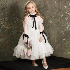 Toddler Girl Vintage-Inspired Elegant Dress